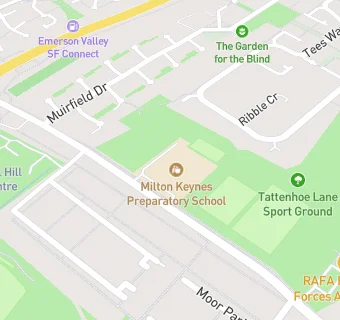 map for Milton Keynes Preparatory School