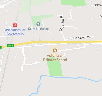 map for Ashchurch Primary School