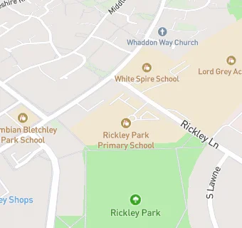 map for Rickley Junior School