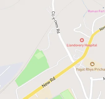 map for Ysgol Gyfun Pantycelyn