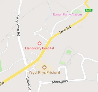 map for Ysgol Rhys Prichard