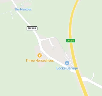 map for Three Horseshoes