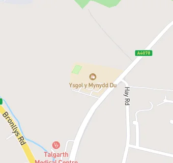 map for Ysgol Y Mynydd Du