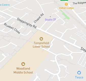 map for Templefield Lower School