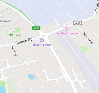 map for Henlow Service Station