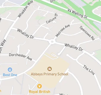 map for Abbeys Primary School (Dolce Ltd)