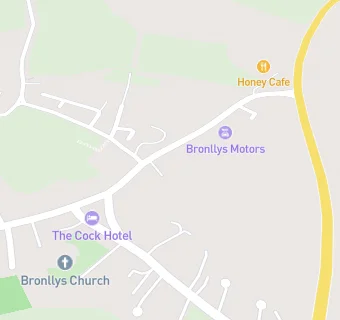 map for Bronllys Garage (Morrisons Daily)