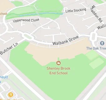 map for IFG @ Shenley Brook End School