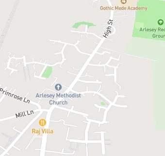 map for Arlesey Social Club Ltd