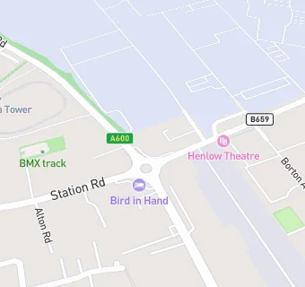 map for Henlow Tandoori