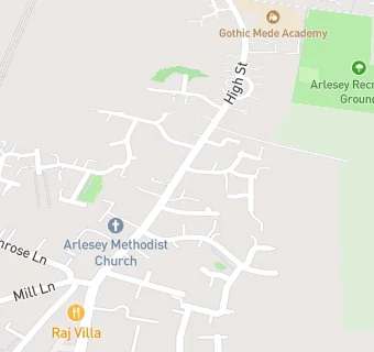 map for BEST Nursery (Arlesey)