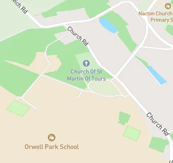 map for Orwell Park School