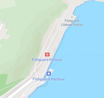 map for Fishguard Harbour Cafe North