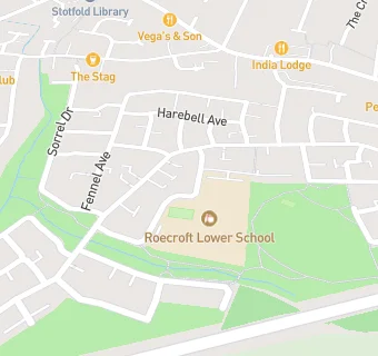 map for Roecroft Lower School