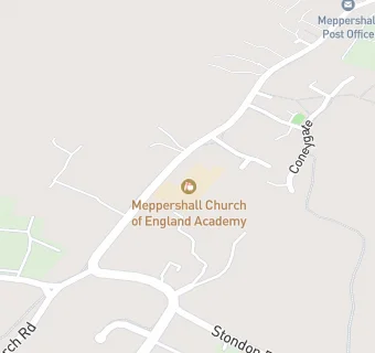 map for Meppershall Church of England Academy