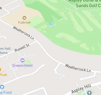 map for The Weathercock Inn