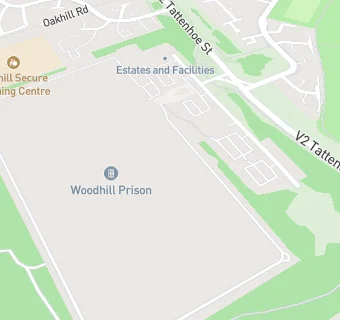 map for HMP Woodhill Main Kitchen