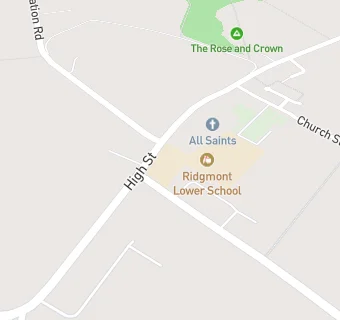 map for Ridgmont Lower School