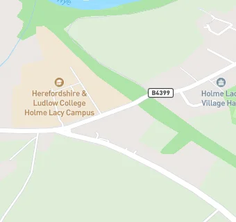 map for Holme Lacy Primary School