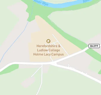 map for Holme Lacy College