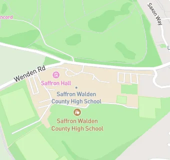 map for Saffron Walden County High School