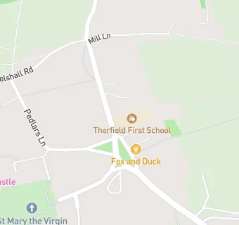 map for Therfield First School