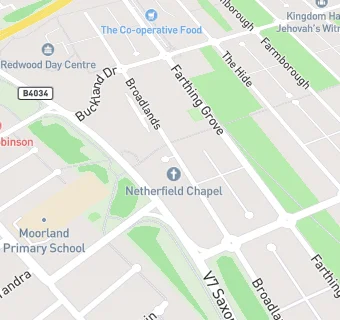 map for GUV Community Fridge - Netherfield