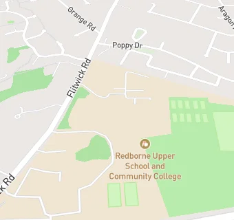 map for Redborne North Upper School