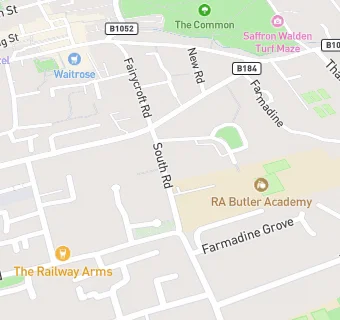 map for R A Butler Primary School