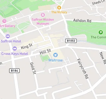 map for Well Saffron Walden - Hill Street