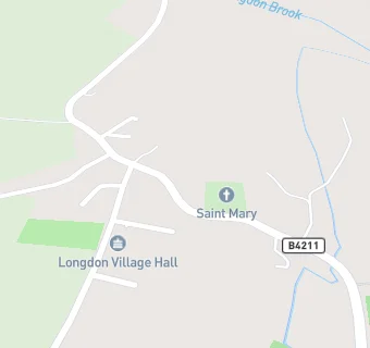 map for Longdon St Mary's Church of England (VA) Primary School