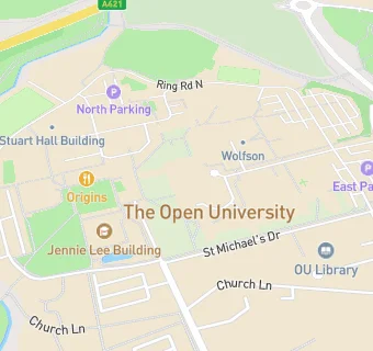 map for The Open University