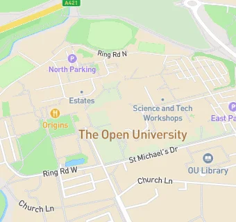 map for The Open University Shop