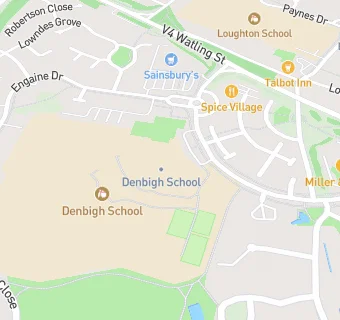 map for Denbigh School