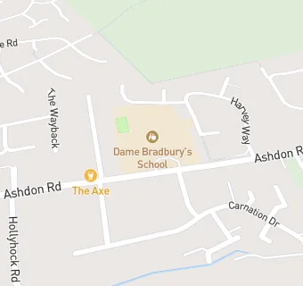 map for Dame Bradbury's School