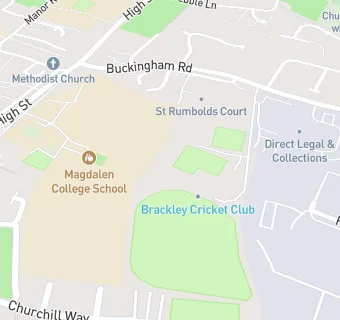 map for Brackley Cricket Club