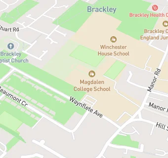 map for Brackley Waynflete Infant School