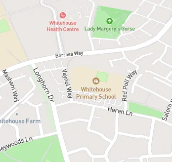 map for Whitehouse Primary School (The Pantry Catering)