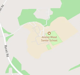 map for Akeley Wood Senior School