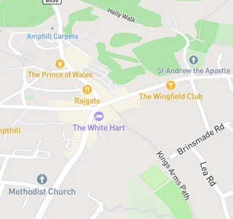 map for Ampthill Bowls Club