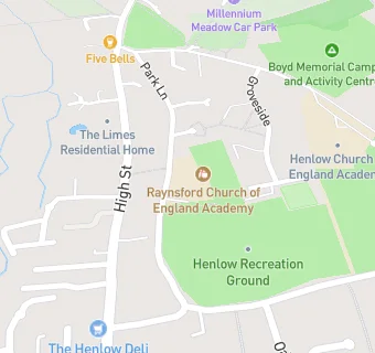 map for Raynsford Church of England Academy