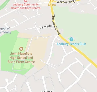 map for Ledbury Leisure Centre