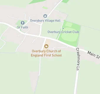 map for Miquill Catering At Overbury First School