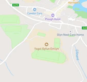 map for Ysgol Gyfun Emlyn