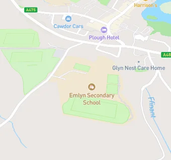 map for YSGOL GYFUN EMLYN