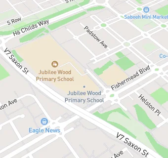 map for Jubilee Wood Primary School