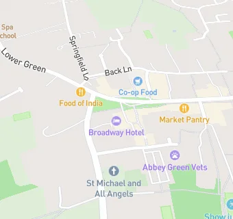 map for Broadway Hotel