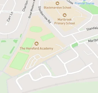 map for The Hereford Academy