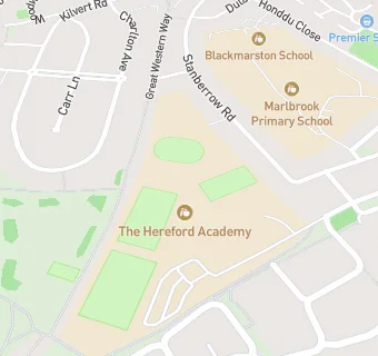 map for The Hereford Academy