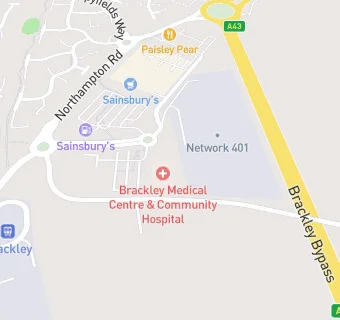 map for Brackley Care Home